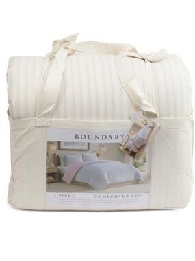 Boundary Cream 3-Piece Comforter Set